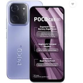 POCO C61 ブラック 4GB RAM 126GB ROM Poco C61 Diamond Dust Black Smartphone